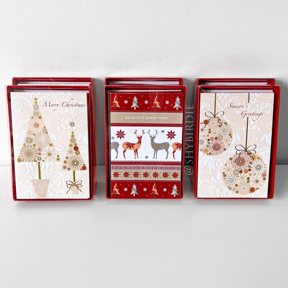 NEW Chapters Indigo - Lot of 90 Christmas Cards - 6 Boxed Sets of Holiday Cards